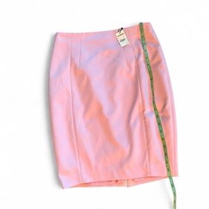 Express NWT Women's Pink Knee Length Skirt - Lined, with Slit in back